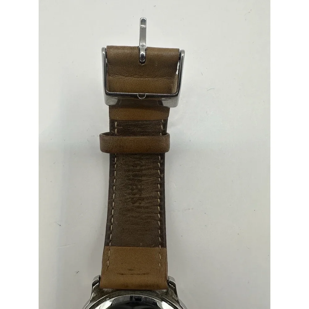 Guess Navy Blue Dial U0922G8 Brown Leather New Battery 39mm 8